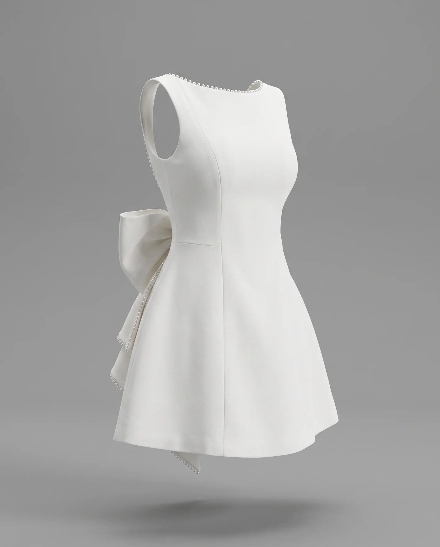 Amélie Pearl Mini Dress – Elegant Wedding Guest Dress