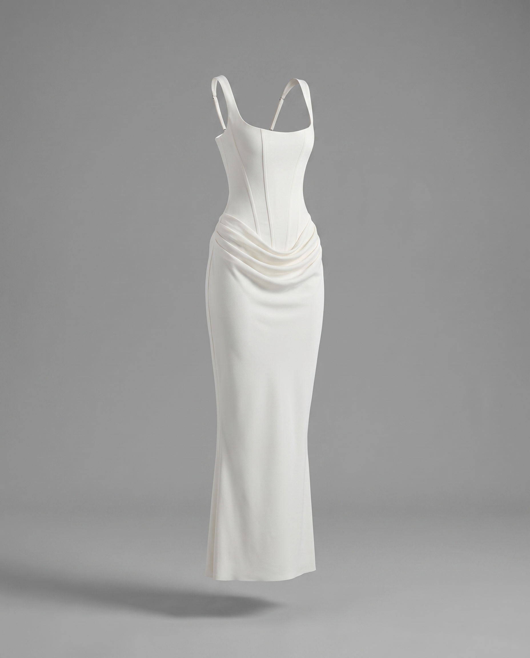 Corset Maxi Dress with Lace-Up Back