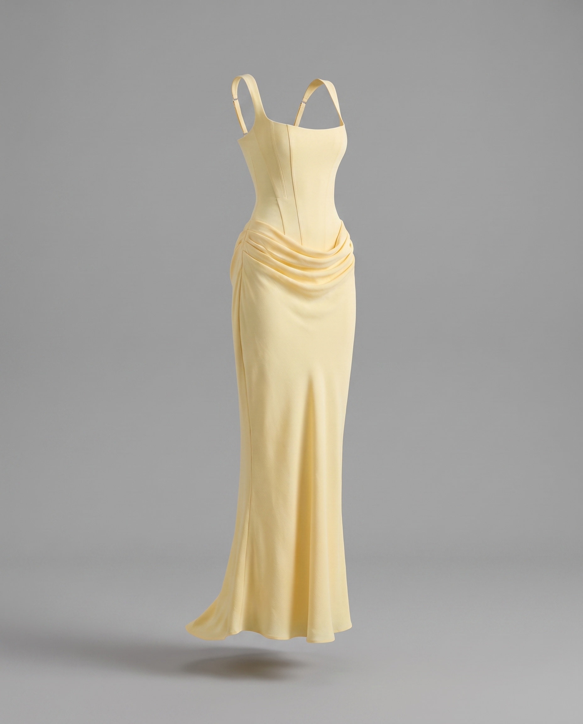 Corset Maxi Dress with Lace-Up Back