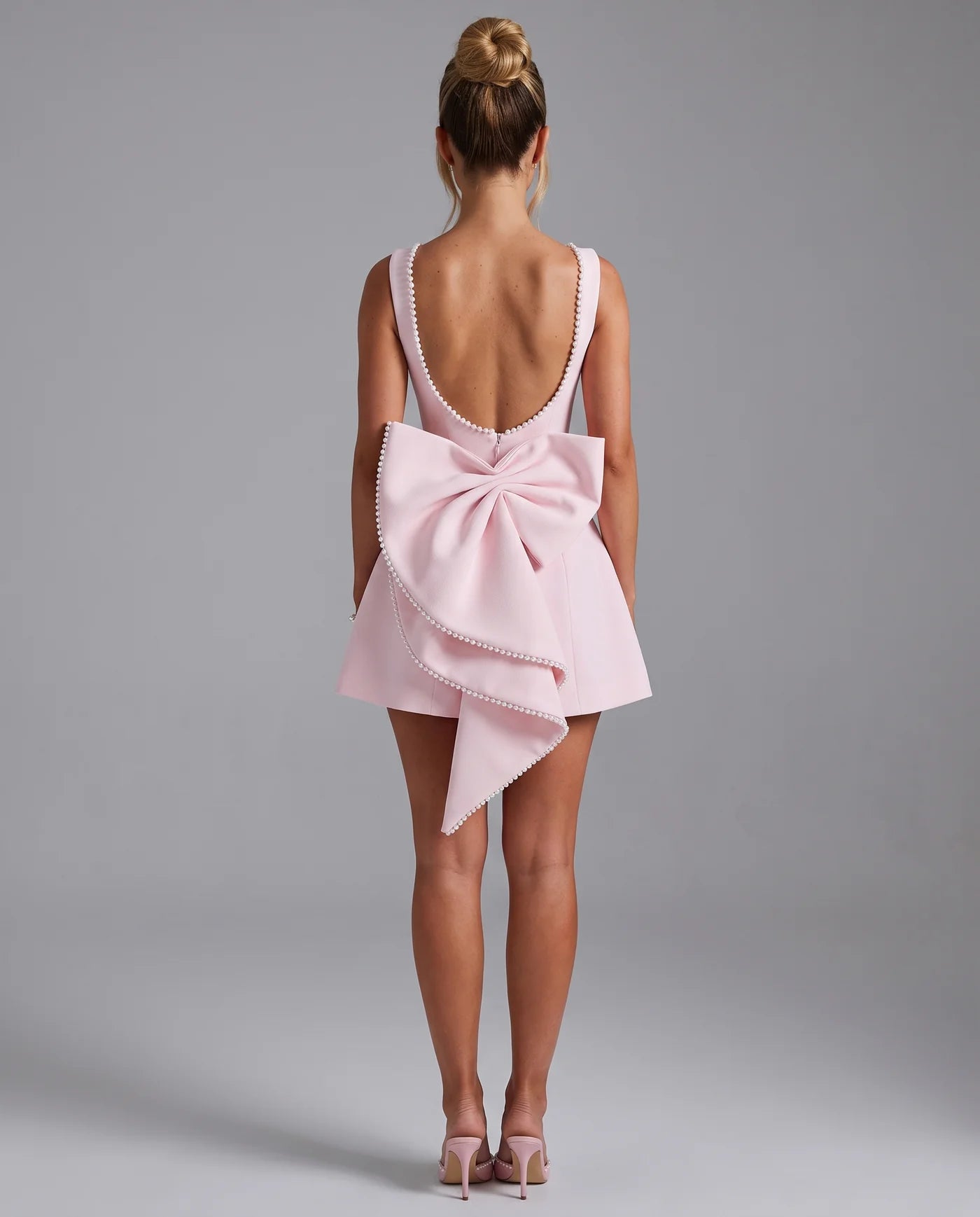 Amélie Pearl Mini Dress – Elegant Wedding Guest Dress