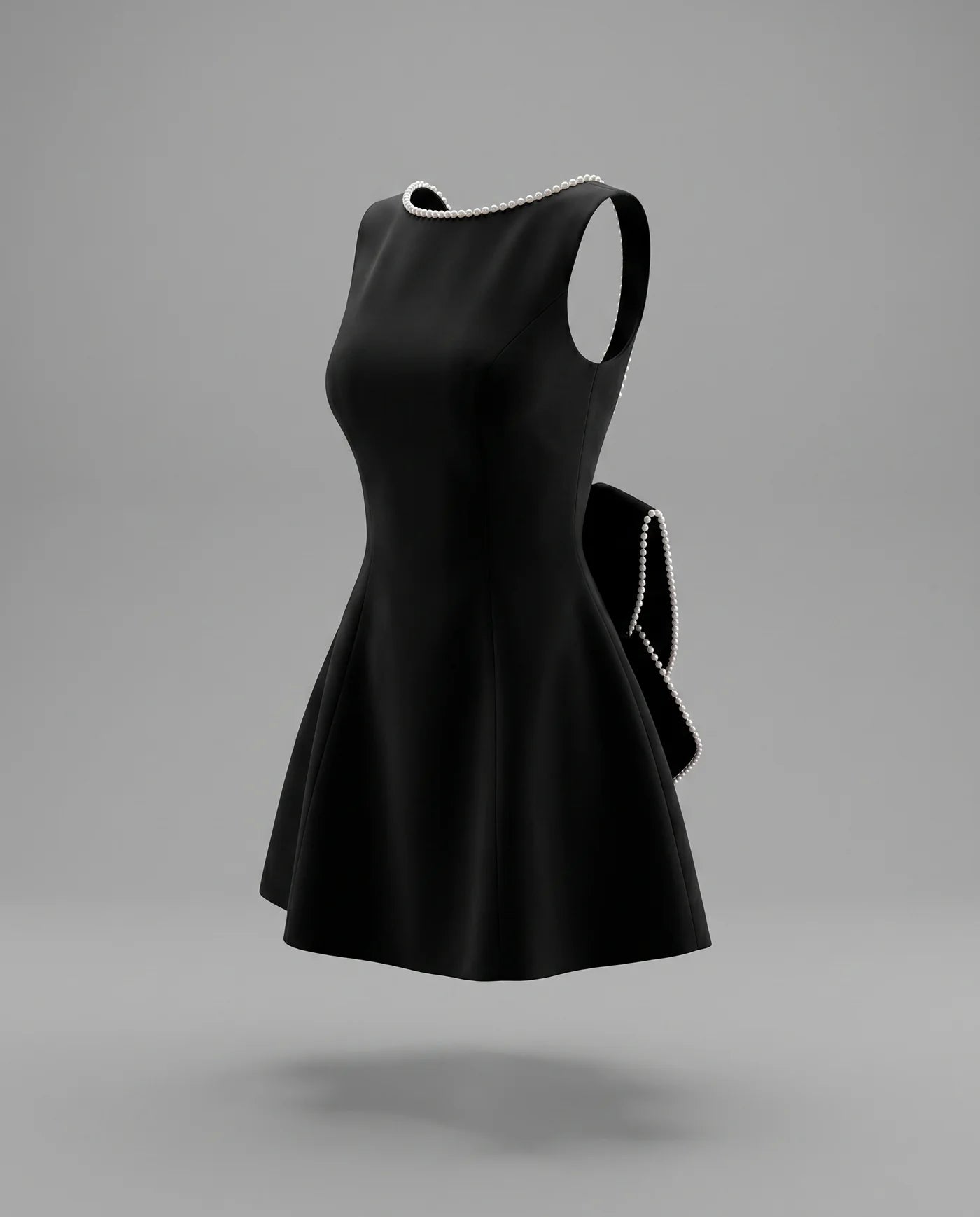 Amélie Pearl Mini Dress – Elegant Wedding Guest Dress